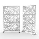 Alternate image 0 for Neutypechic 6.5 ft. H x 4 ft. W Laser Cut Metal Privacy Screen, 24"*48"*3 panels