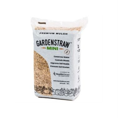 HealthiStraw GardenStraw Mini, For Garden Insulation, Mulch, Potting Medium, Animal Bedding, Grass Seed Growing, Organic, .5 CF Bag. View a larger version of this product image.