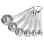 Alternate image 1 for Last Confection Stainless Steel Measuring Spoons, Set of 6 for Dry Spices and Liquid Cooking & Baking Ingredients