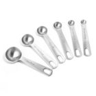 Alternate image 2 for Last Confection Stainless Steel Measuring Spoons, Set of 6 for Dry Spices and Liquid Cooking & Baking Ingredients