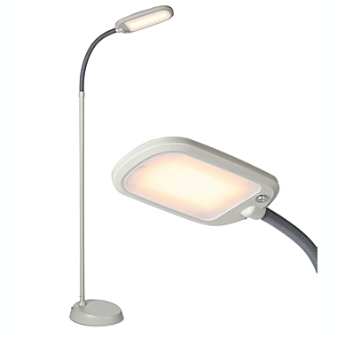 Litespan Slim LED Floor Lamp - White. View a larger version of this product image.