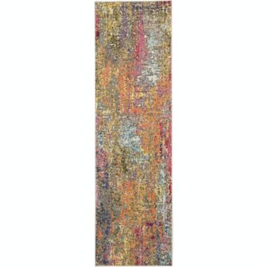 Nourison Celestial 2'X6' (6' Runner) Sunset Area Rug Colorful Contemporary Abstract by Nourison. View a larger version of this product image.