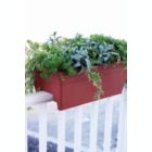 Alternate image 2 for The HC Companies 24" Deck Rail Box Planter, Warm Gray
