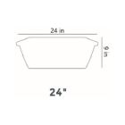 Alternate image 3 for The HC Companies 24" Deck Rail Box Planter, Warm Gray