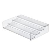 mDesign Plastic Kitchen Spice Rack, Food Storage Organizer, 4 Levels