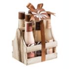 Alternate image 0 for Freida and Joe Tropical Coconut Bath & Body Gift Set in a Wooden Caddie