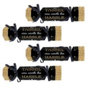 Big Dot of Happiness Gold Graduation DIY Cracker Boxes - No Snap Party Table Favors - Set of 12