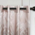 Alternate image 2 for Dolce Mela Home Decorative Damask Jacquard Grommet Semi-Blackout curtain Panel, Tall 60x100, Le-Harve By Dolce-Mela