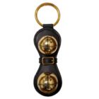 Alternate image 0 for Brass European Bells with Buckle Black Leather Sleigh Bell Door Hanger