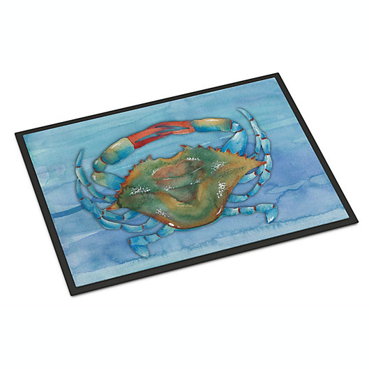 Multicolor Carolines Treasures JMK1096JMAT Blue Crab Indoor or Outdoor Mat 24 x 36 