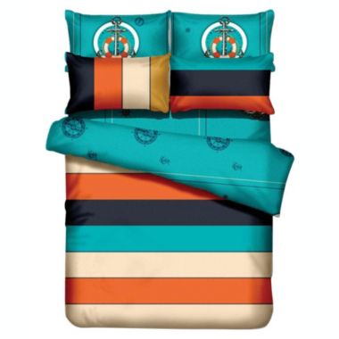 Dolce Mela Queen Size 6 Piece Duvet Cover Sheets Set - Liberty Amity. View a larger version of this product image.