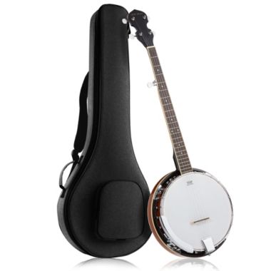 Jameson Guitars 5-String Banjo 24 Bracket with Closed Solid Back and Geared 5th Tuner. View a larger version of this product image.