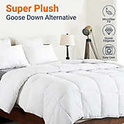 Cheer Collection Luxurious Duvet Insert   Super Plush Goose Down Alternative King Size White Comforter
