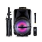Alternate image 0 for beFree Sound 12 Inch Bluetooth Rechargeable Portable PA Party Speaker with Reactive LED Lights and Stand