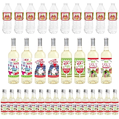 Big Dot of Happiness Wild and Ugly Sweater Party - Holiday and Christmas Animals Party Decorations - Beverage Bar Kit - 34 Pieces. View a larger version of this product image.