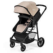 Slickblue 2-in-1 Foldable Pushchair Newborn Infant Baby Stroller-Coffee