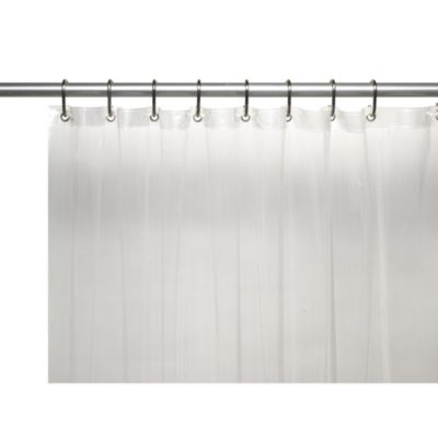 Carnation Home Fashions Extra long 5 gauge vinyl shower curtain liner with me... 