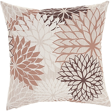 Mina Victory Aloha Floral Multicolor 20" x 20" Outdoor Throw Pillow. View a larger version of this product image.
