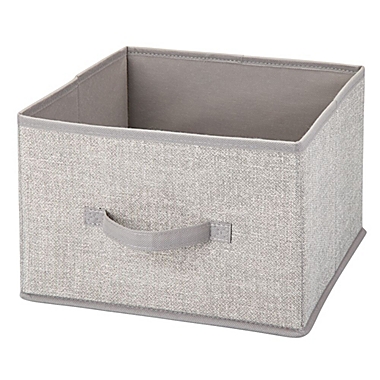 Large Gray mDesign Soft Fabric Kids Storage Organizer Cube Bin 2 Pack 