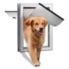 Alternate image 0 for Ownpets Double-Flaps Aluminum Pet Dog Door Magnetic Lock Flap Safety Guard Weatherproof