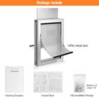 Alternate image 3 for Ownpets Double-Flaps Aluminum Pet Dog Door Magnetic Lock Flap Safety Guard Weatherproof