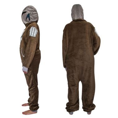 Star Wars  The Mandalorian, Bounty Hunter Din Djarin Unisex Onesie For Adults. View a larger version of this product image.