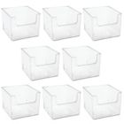 Alternate image 0 for mDesign Plastic Closet Home Storage Organizer Cube Bin Container, 8 Pack - Clear
