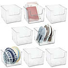 Alternate image 1 for mDesign Plastic Closet Home Storage Organizer Cube Bin Container, 8 Pack - Clear