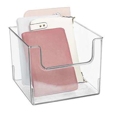 mDesign Plastic Closet Home Storage Organizer Cube Bin Container, 8 Pack - Clear. View a larger version of this product image.