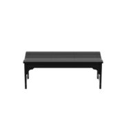 WestinTrends Backless All-Weather Outdoor Bench for Patio Garden, Black