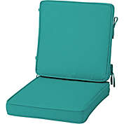 Arden Selections Acrylic Foam Chair Cushion, 20" x 20", Aqua