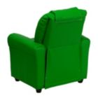Alternate image 2 for Flash Furniture Vana Contemporary Green Vinyl Kids Recliner with Cup Holder and Headrest