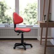 Flash Furniture Whitney Red Fabric Swivel Ergonomic Task Office Chair