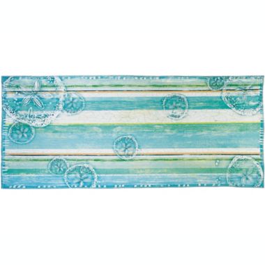 Homefires Decorative Indoor/Outdoor Accent Rug Ocean Floor - 21" X 54". View a larger version of this product image.