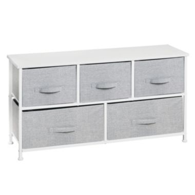 mDesign Fabric 5-Drawer Closet Storage Organizer Furniture Unit. View a larger version of this product image.