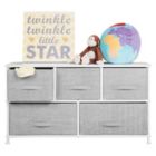 Alternate image 1 for mDesign Fabric 5-Drawer Closet Storage Organizer Furniture Unit