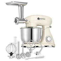 VENTRAY Stand Mixer and Meat Grinder Bundle- Beige