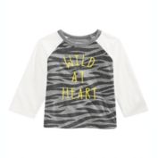 First Impressions Baby Boy&#39;s Wild at Heart Print T-Shirt Gray Size 24 Months
