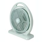 Alternate image 2 for Sunpentown Heavy Duty 3-Speed Quiet Portable 14" Box Fan with Carry Handle, Light Olive Green