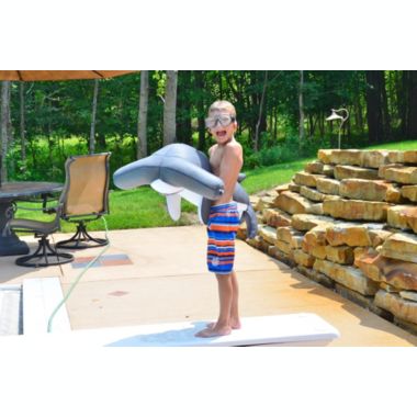 The Pool Supply Shop 36" Nails Seaside Rider Stuffed Floating Hammerhead Shark Swimming Pool Pillow. View a larger version of this product image.