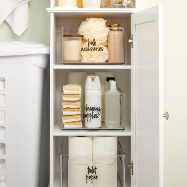 Talented Kitchen 141 Pieces Black Script Laundry Room Labels for Containers, Preprinted Clear Stickers for Home Organization, Glass Cleaning Bottles. View a larger version of this product image.