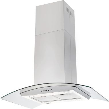 Geht Appliances 36 inch Stainless Steel Island Mount Range Hood 900CFM Tempered Glass. View a larger version of this product image.