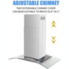 Alternate image 2 for Geht Appliances 36 inch Stainless Steel Island Mount Range Hood 900CFM Tempered Glass