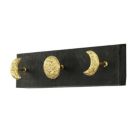 Alternate image 2 for Cheungs Kalends Gold Decorative Wall Mounted Moon Phase Hook Coat Hanger -  3 Hooks