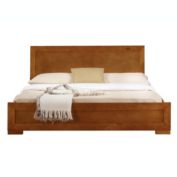 Camden Isle Trent Brown Oak Queen Platform Bed