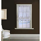 Alternate image 2 for Commonwealth Habitat Grandeur Deep Scalloped Embroidery Balloon Curtain - 52x63" - White