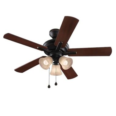 Harbor Breeze 42 inch Lansing Bronze Indoor Ceiling Fan with Light. View a larger version of this product image.