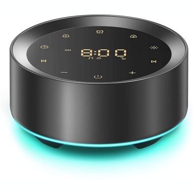 Letsfit Noise Machine with Alarm Clock Full Touch Control, Sleep Sound Machine for Home and Office - SP1 - Black. View a larger version of this product image.