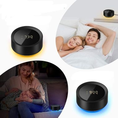 Letsfit Noise Machine with Alarm Clock Full Touch Control, Sleep Sound Machine for Home and Office - SP1 - Black. View a larger version of this product image.
