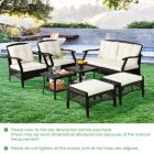 Alternate image 1 for Costway 7 Pieces Outdoor Patio Furniture Set with Waterproof Cover